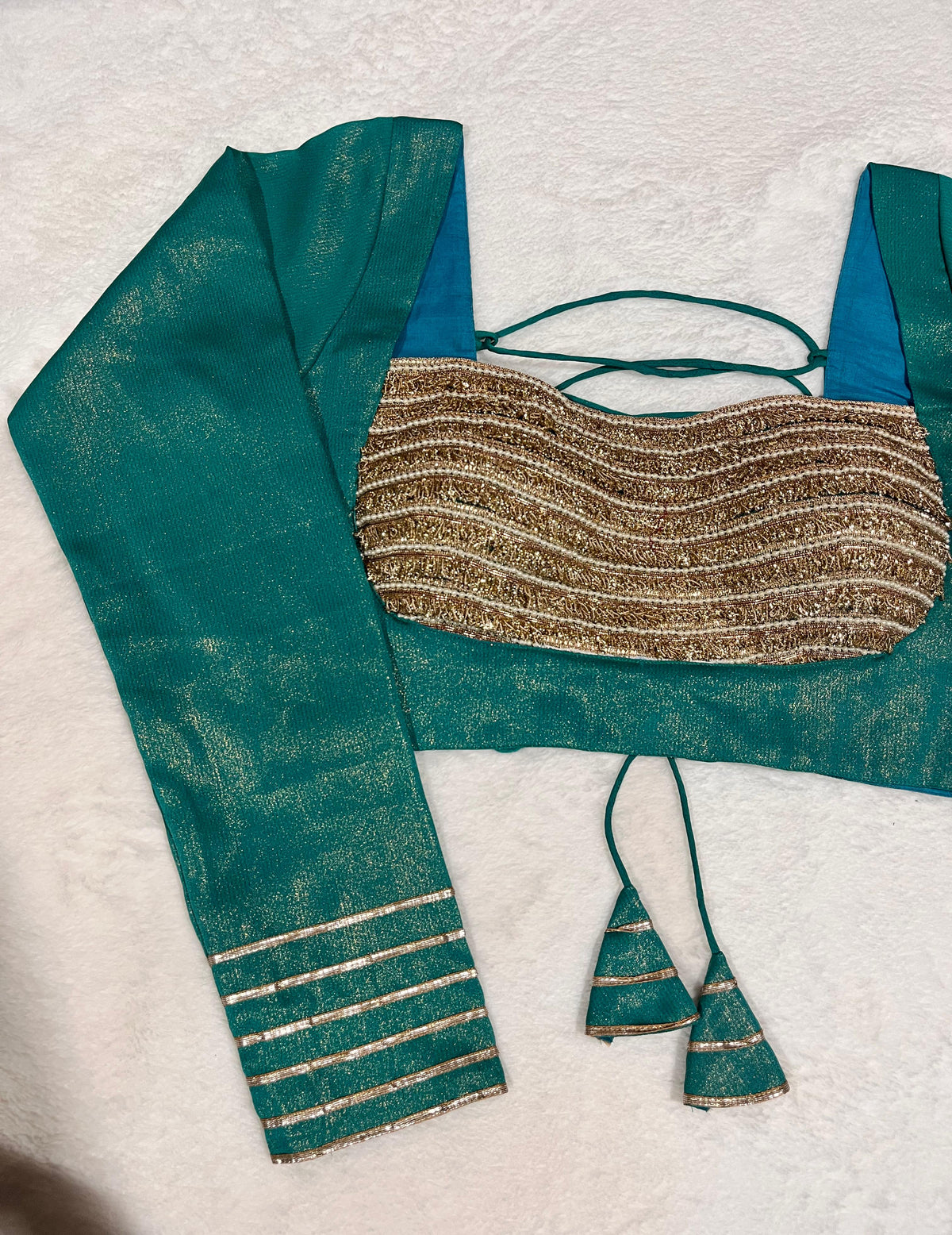 Roopvati Rama Green Blouse
