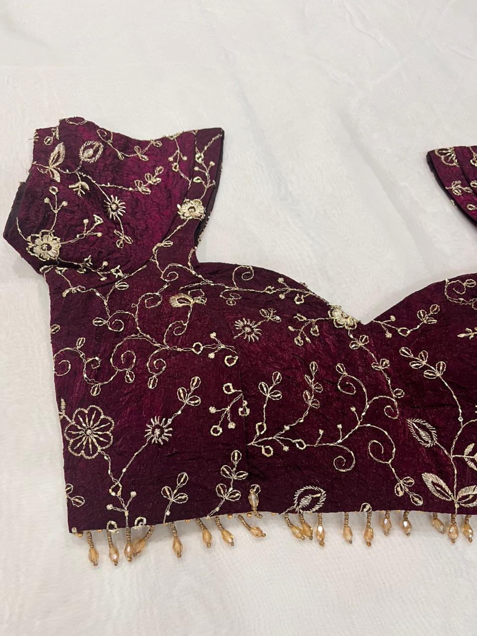 Zarina Wine Blouse