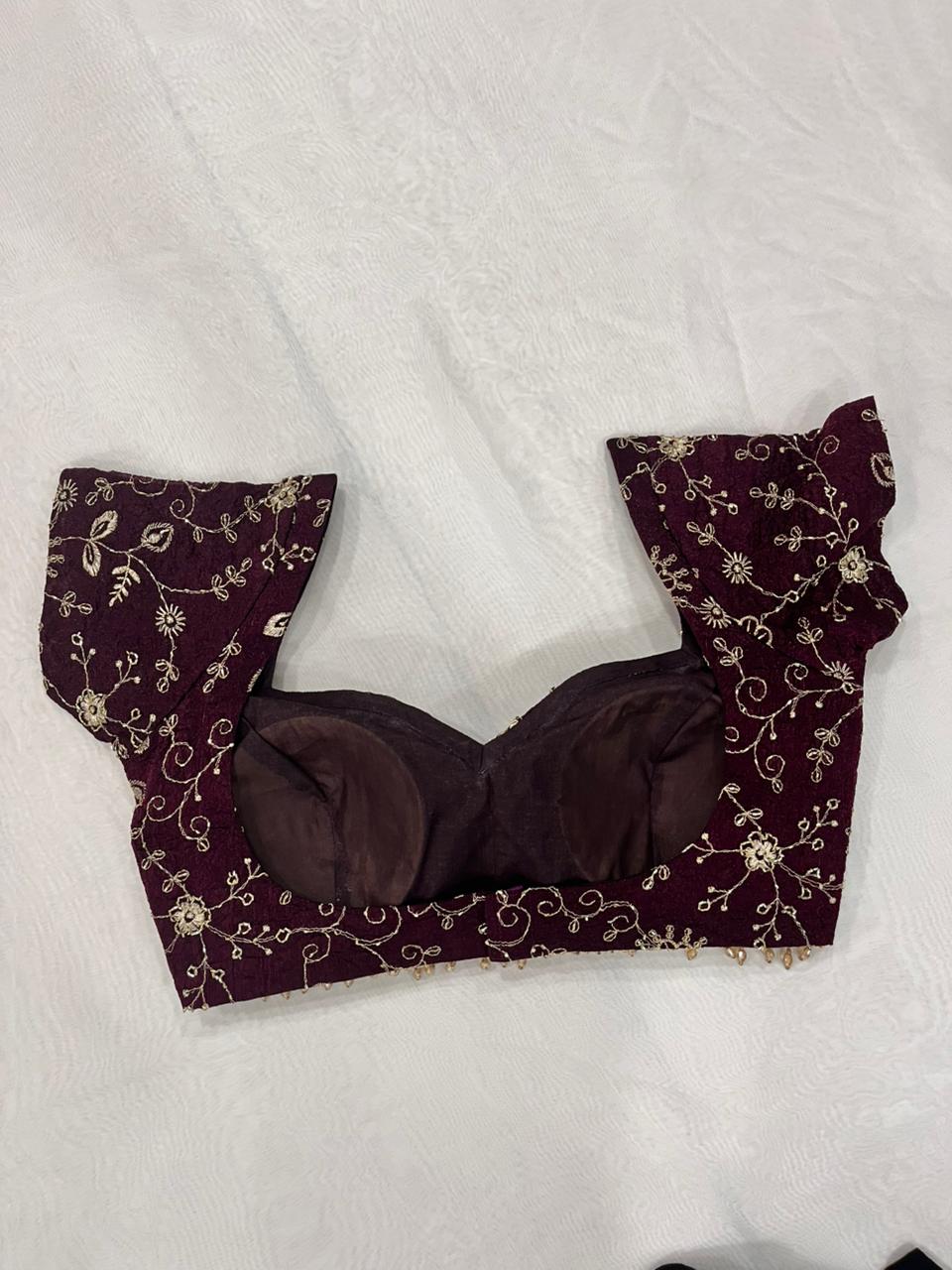 Zarina Wine Blouse