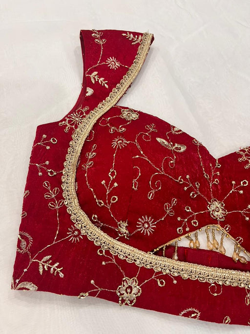 Zarina Crimson Blouse