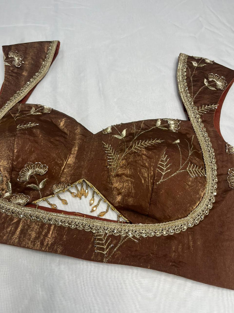 Zarina Rust Brown Blouse