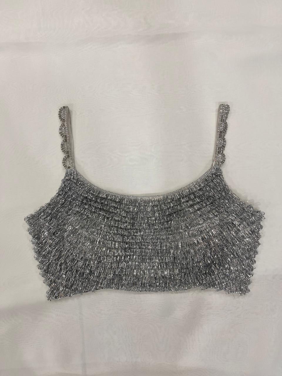 Sheen silver Blouse
