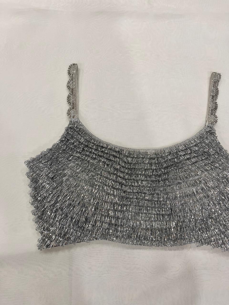 Sheen silver Blouse