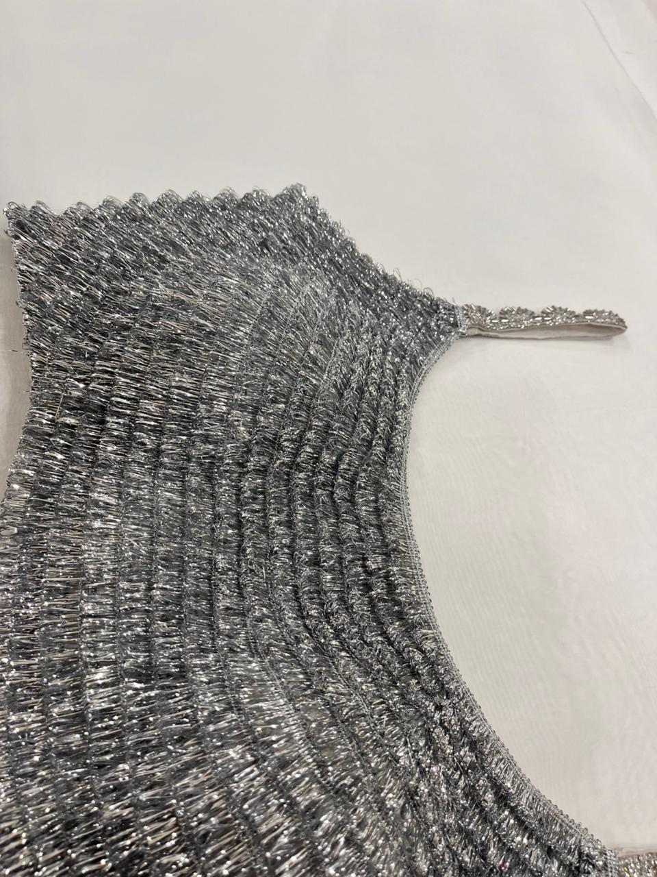 Sheen silver Blouse