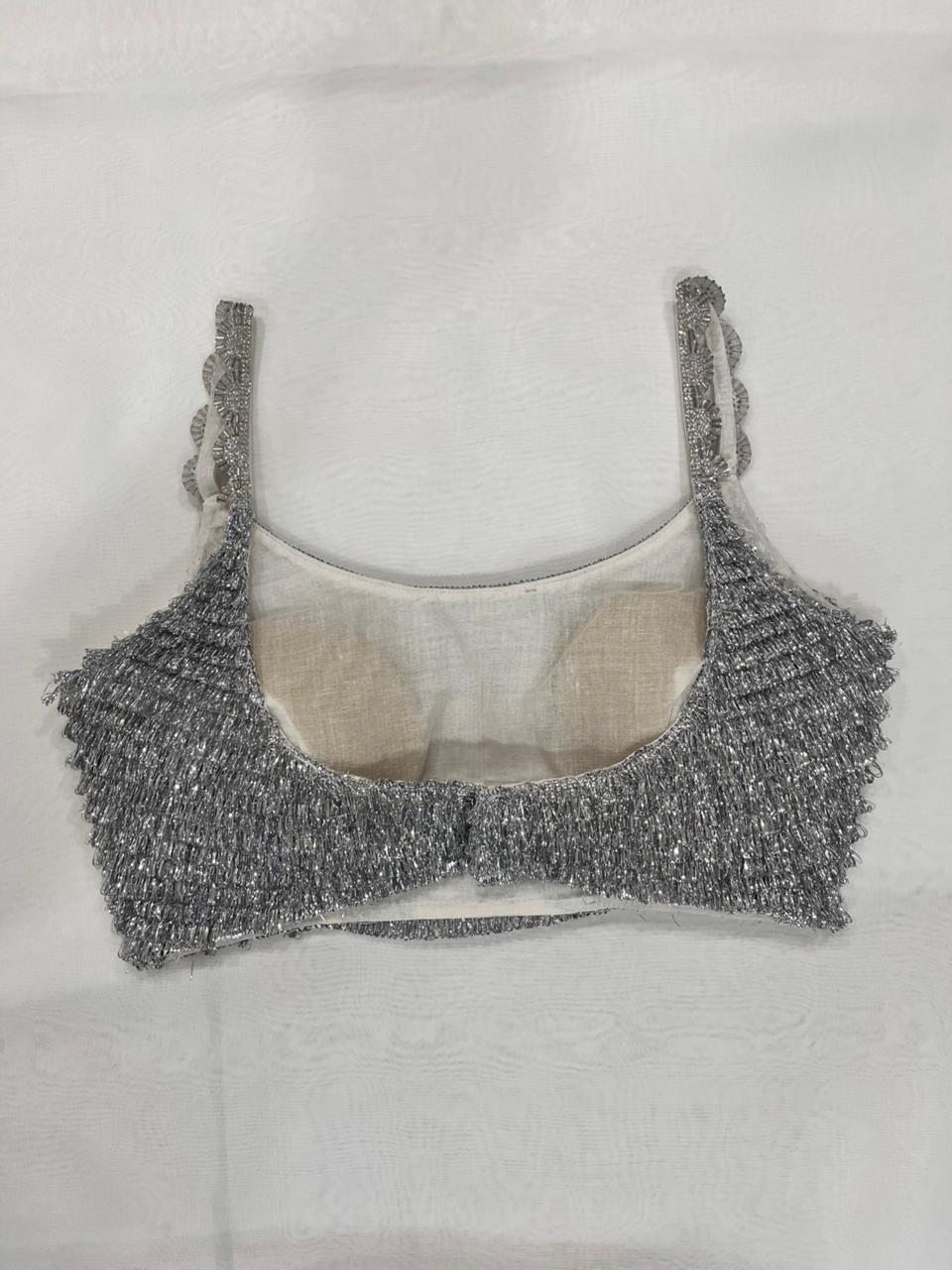 Sheen silver Blouse