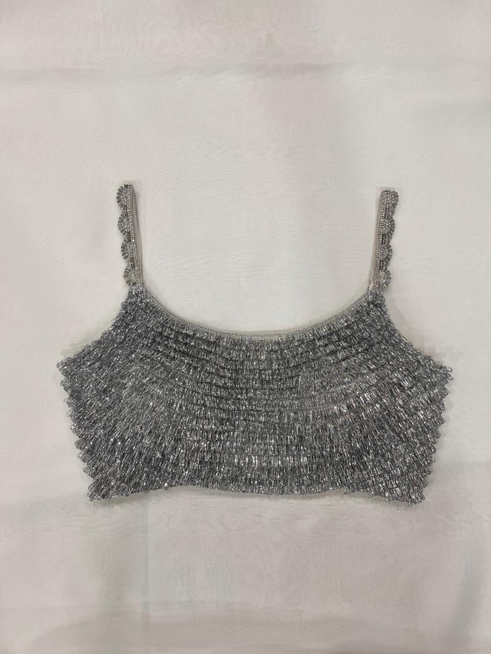 Sheen silver Blouse
