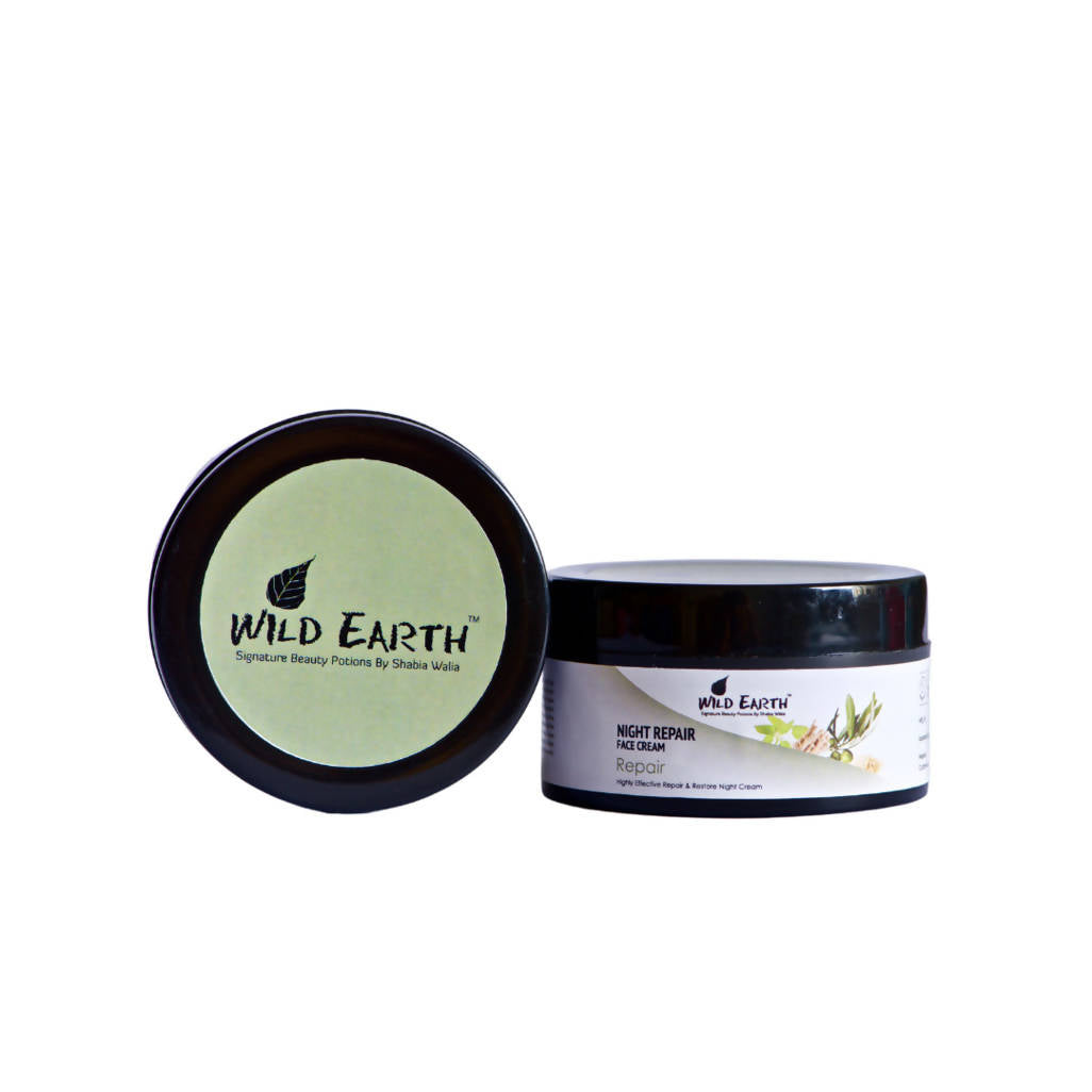 Wild Earth hair product jar and lid on a white background