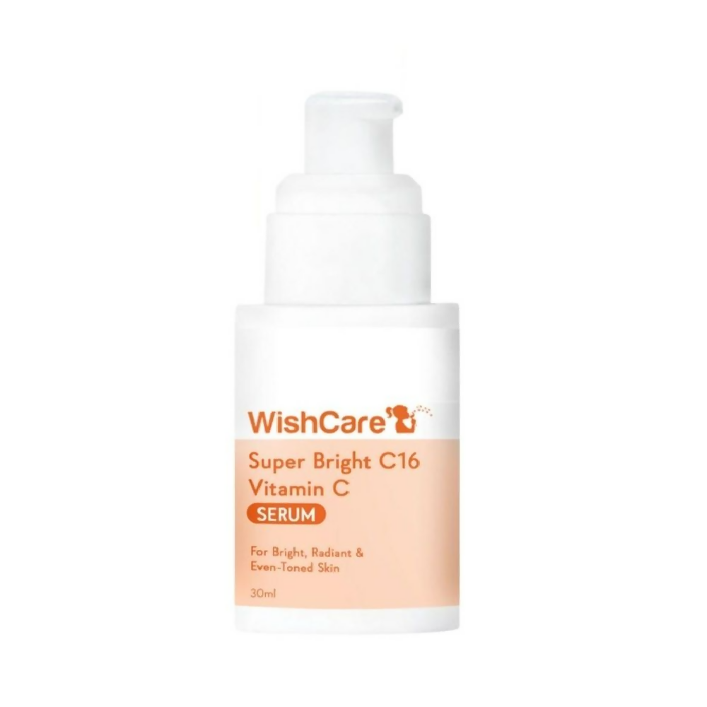 WishCare Super Bright C16 Vitamin C Serum bottle on a white background