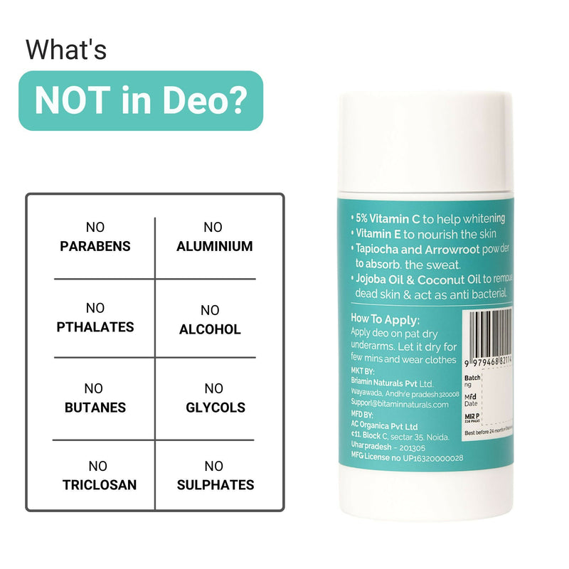 Bitamin Natural Deodorant Wild Root, Oud Gold, Seasalt Roll On