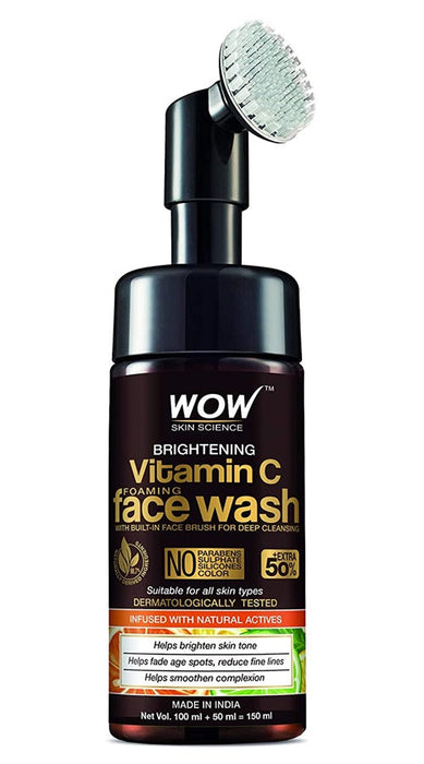 Wow Skin Science Vitamin C & Niacinamide Brightening Foaming Face Wash