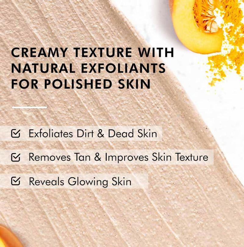 mCaffeine Smoky Pumpkin Spice Body Scrub, Exfoliates, Removes Tan, Sweet & Spicy Aroma