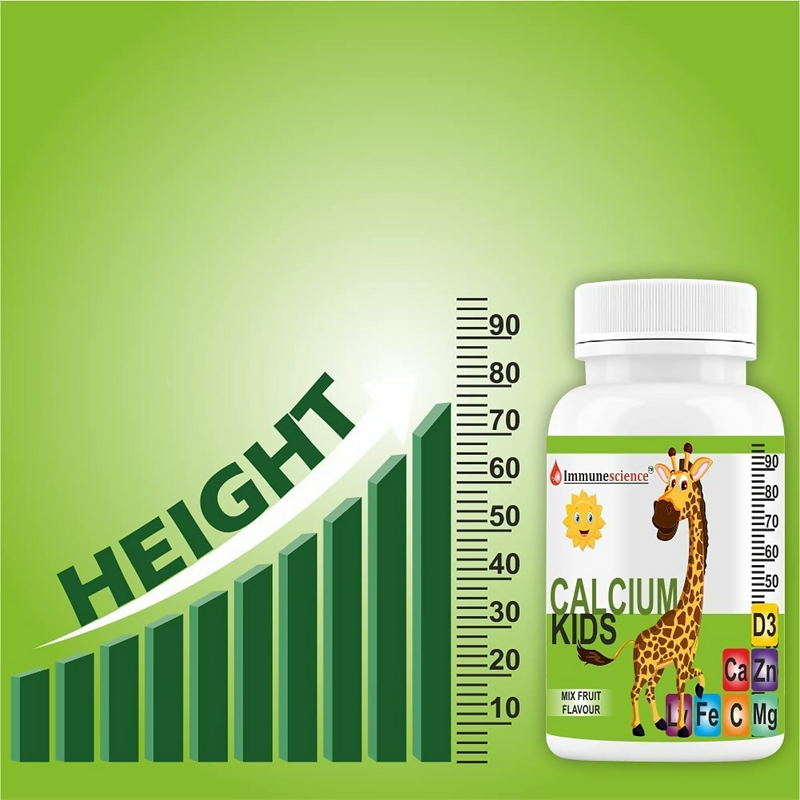 Immunescience Calcium With Vitamin D3 (Vitamin D) Tablets For Kids