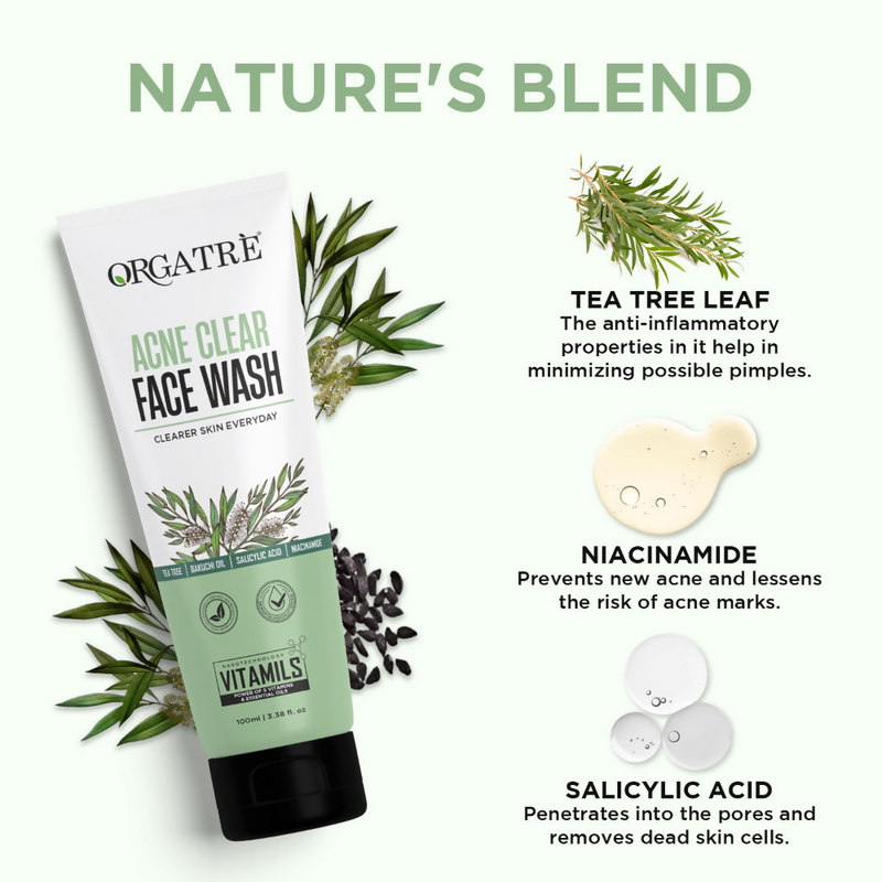 Orgatre Acne Clear Face Wash