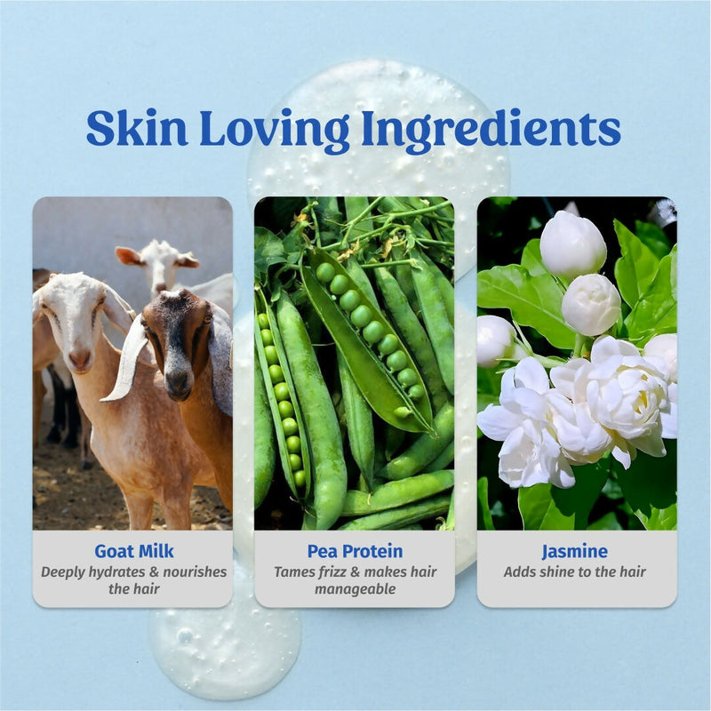 Vilvah Store Goat milk Shampoo (Intense Moisturization)