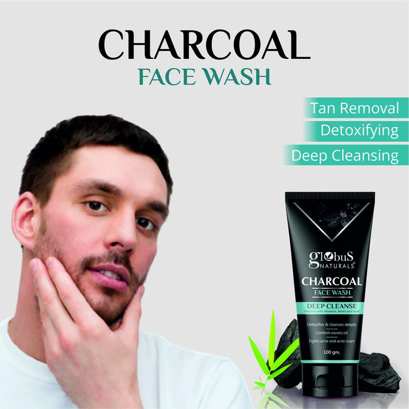 Globus Naturals Charcoal Face Wash