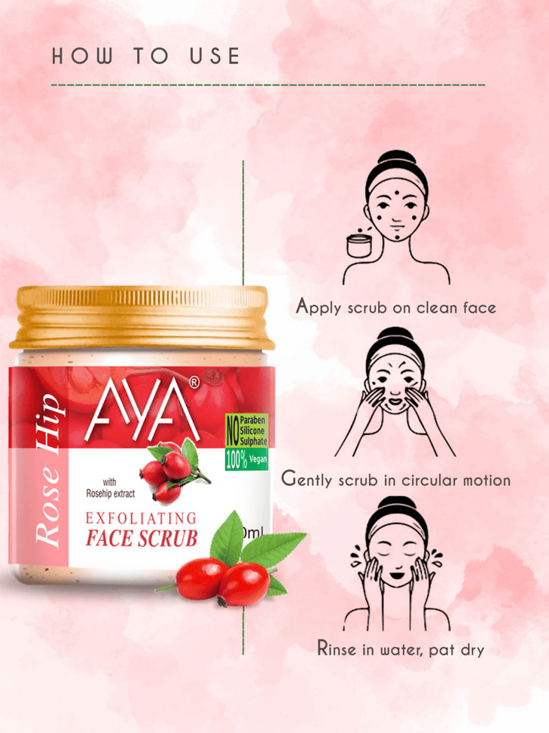 AYA Rosehip Exfoliating Face Scrub