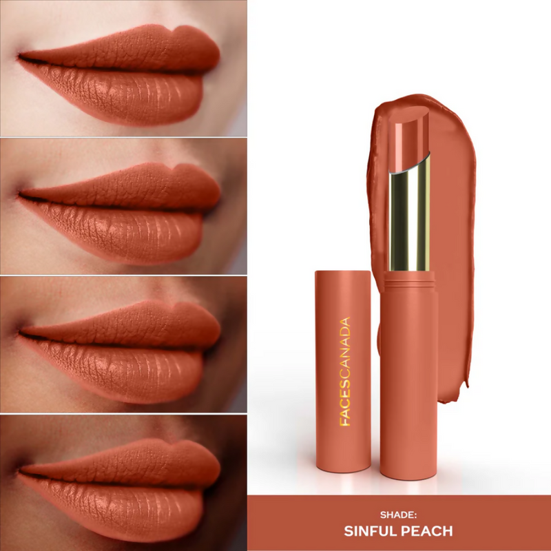 Faces Canada 3 in 1 LongStay Matte Lipstick - Sinful Peach 05