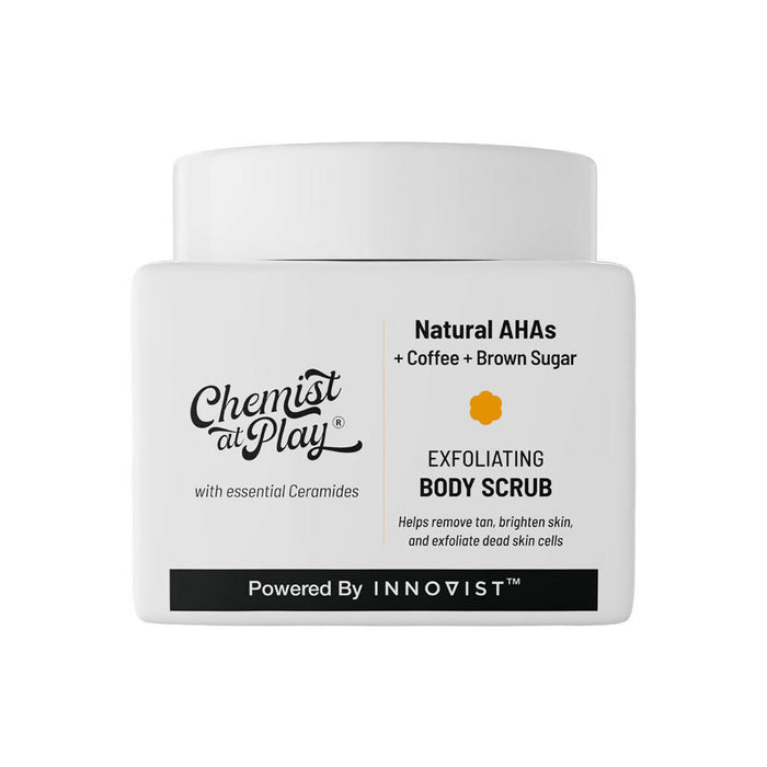 Chemist At Play Exfoliating Body Scrub + Brightening Boost Vitamin C Face Wash Combo