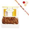 Ghasitaram Chocolate Kaju Katli With Pearl Beads Rakhi