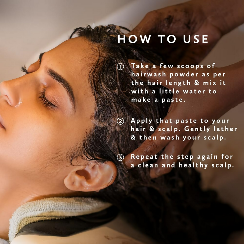 Old School Rituals 63-Herb Hair Wash Powder Natural Shampoo Powder with 35 Dry Herbs & 28 Fresh Herbs