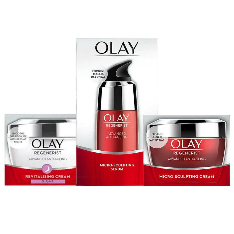Olay Regenerist Complete Skincare (Day/Night Moisturizer + Serum)