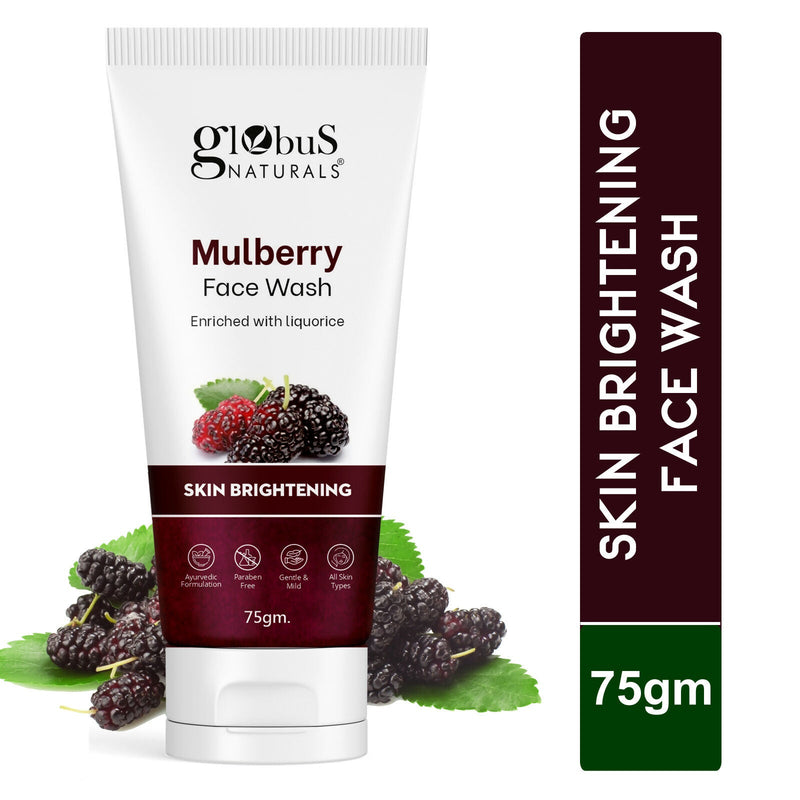 Globus Naturals Mulberry Fairness Face Wash, Suitable For All Skin Types
