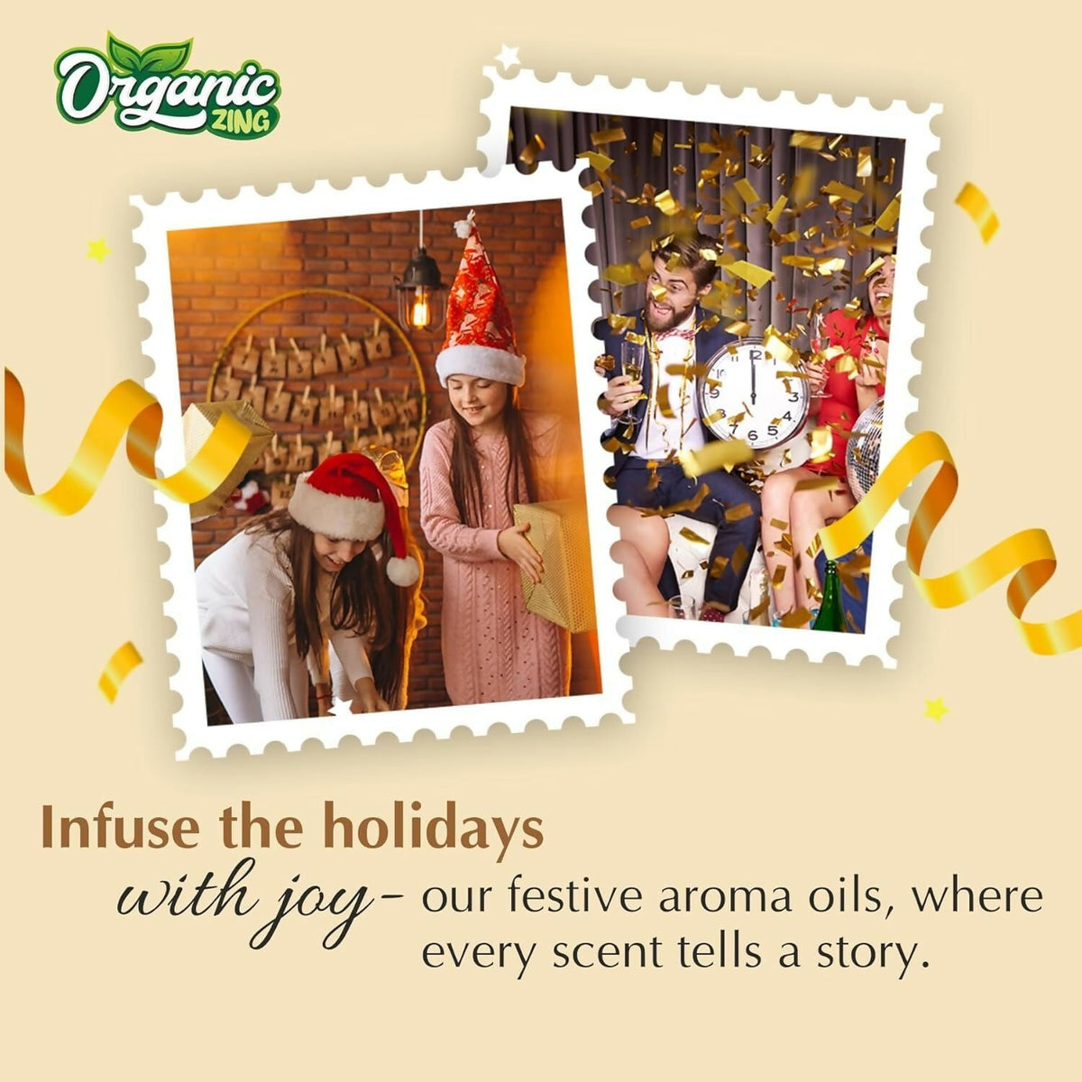 Organic Zing Frankincense Aroma & Diffuser Oil for Festive Season