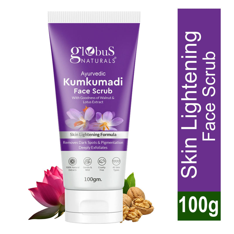Globus Naturals Ayurvedic Kumkumadi Skin Lightening Face Scrub