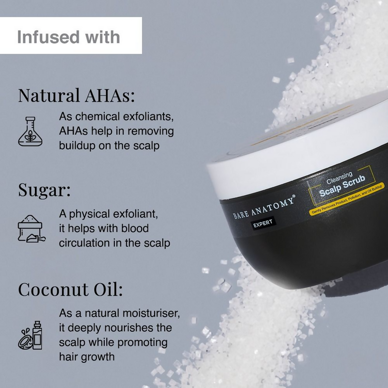 Bare Anatomy Expert Scalp Scrub & Anti Dandruff Shampoo Duo