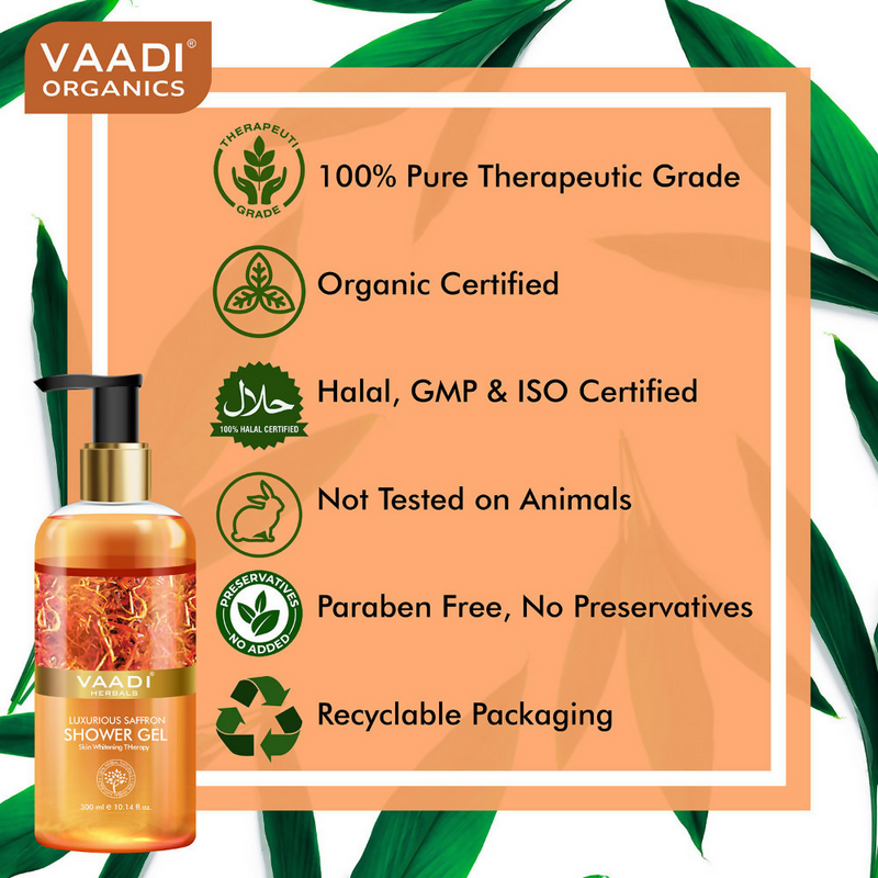 Vaadi Herbals Luxurious Saffron Shower Gel