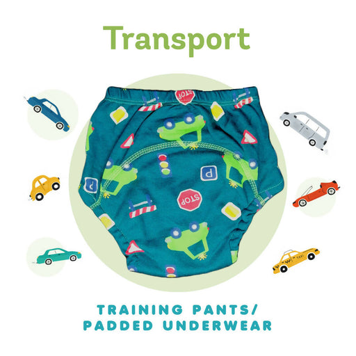 Kindermum Cotton Padded Pull Up Training Pants/Padded Underwear For Kids Sweet Treat & Transport-Set of 2 pcs