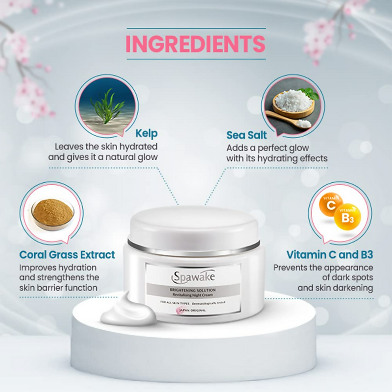 Spawake Vitamin C Night Cream Brightening Solution Revitalising