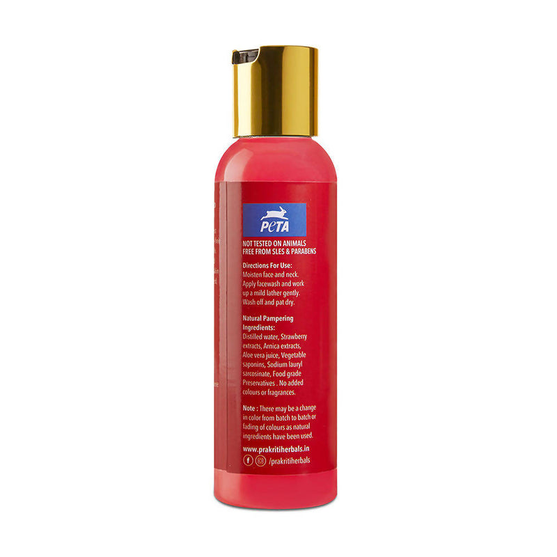 Prakriti Herbals Daily Cleansing Strawberry Arnica Face Wash