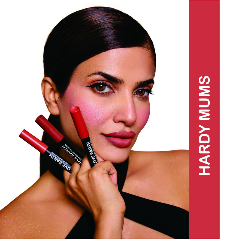 Love Earth Non Transfer Crayon Lipstick-Hardy Mums