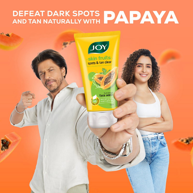 Joy De Tan Papaya Face Wash For Dark Spots Tan & Dead Skin Removal