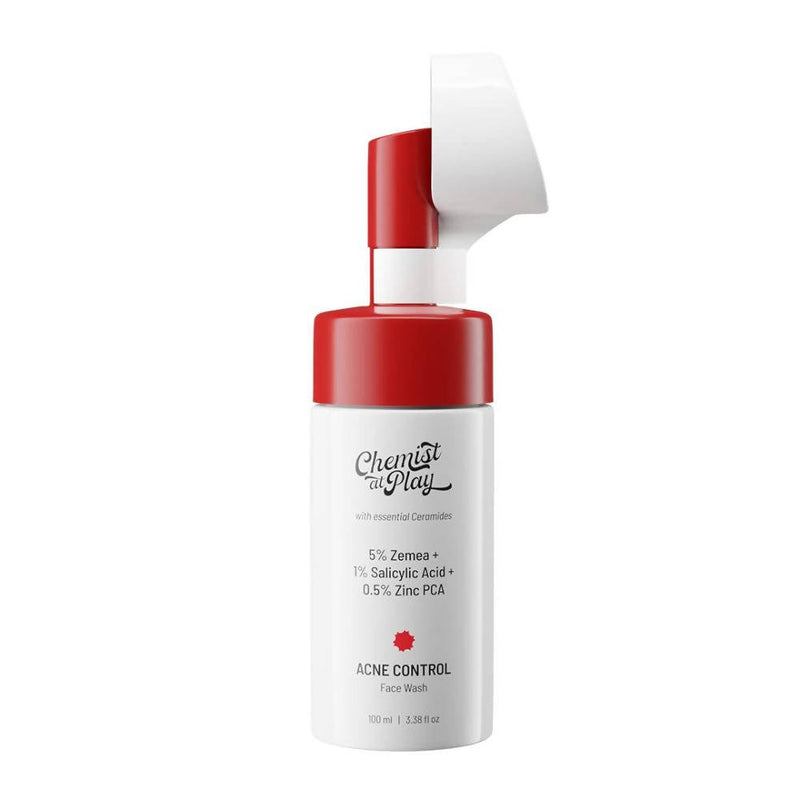 Chemist At Play Acne Control Face Wash For Oily & Acne-Prone Skin, Eliminates Invisible Pimples and Blackheads