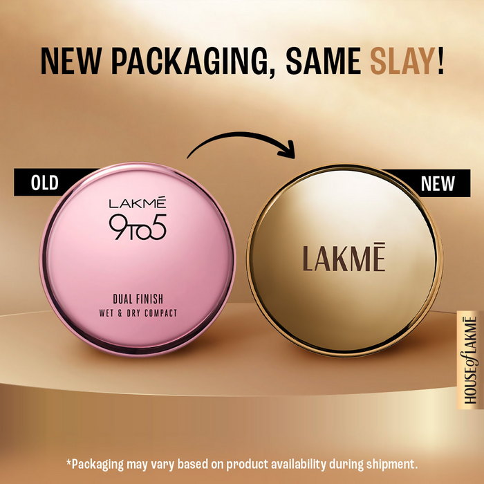 Lakme Powerplay Priming Powder Foundation, 3-In-1, Lasting Matte - Silky Golden