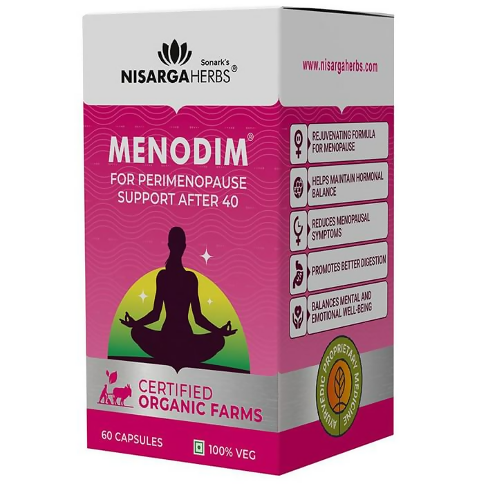 Nisarga Herbs Menodim Veggie Capsules
