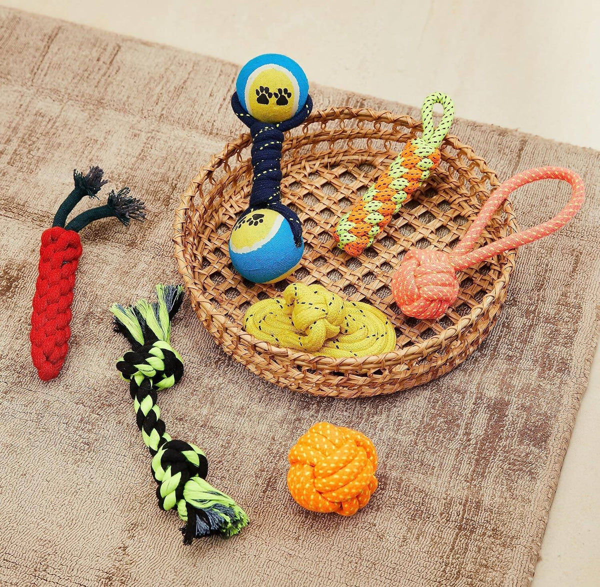 Durable Rope Chewing Dog Toys Combo