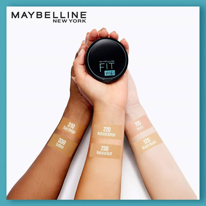 Maybelline New York Fit Me 12Hr Oil Control Compact, 330 Toffee (8 Gm)