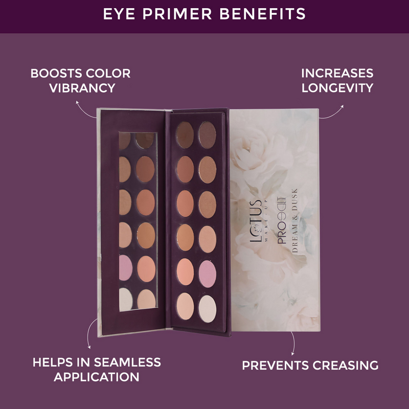 Lotus Make Up Proedit Eye Primer Infused Eyeshadow Palette - Dream And Dusk