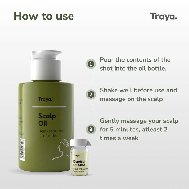Traya Scalp Oil with Dandruff Oil Shot