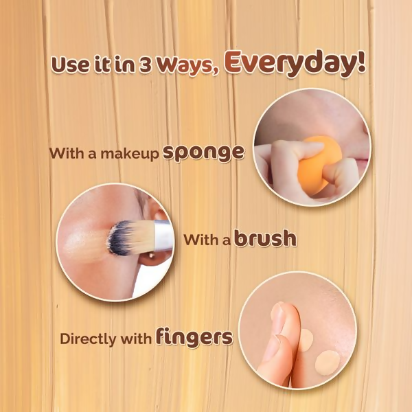 Mamaearth Hydra-Glow Full Coverage Foundation With Vitamin C & Turmeric - Ivory Glow - Limited Time Offer