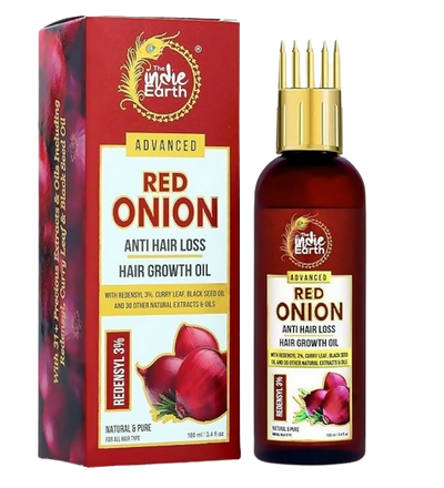 The Indie Earth Advanced 3% Redensyl Red Onion Anti Hair Loss & Hair Growth Oil