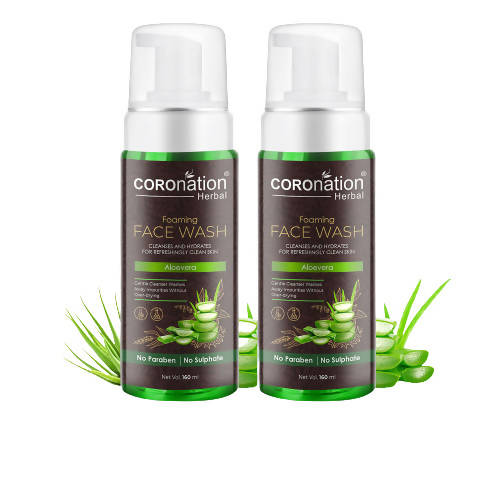 Coronation Herbal Aloevera Foaming Face Wash