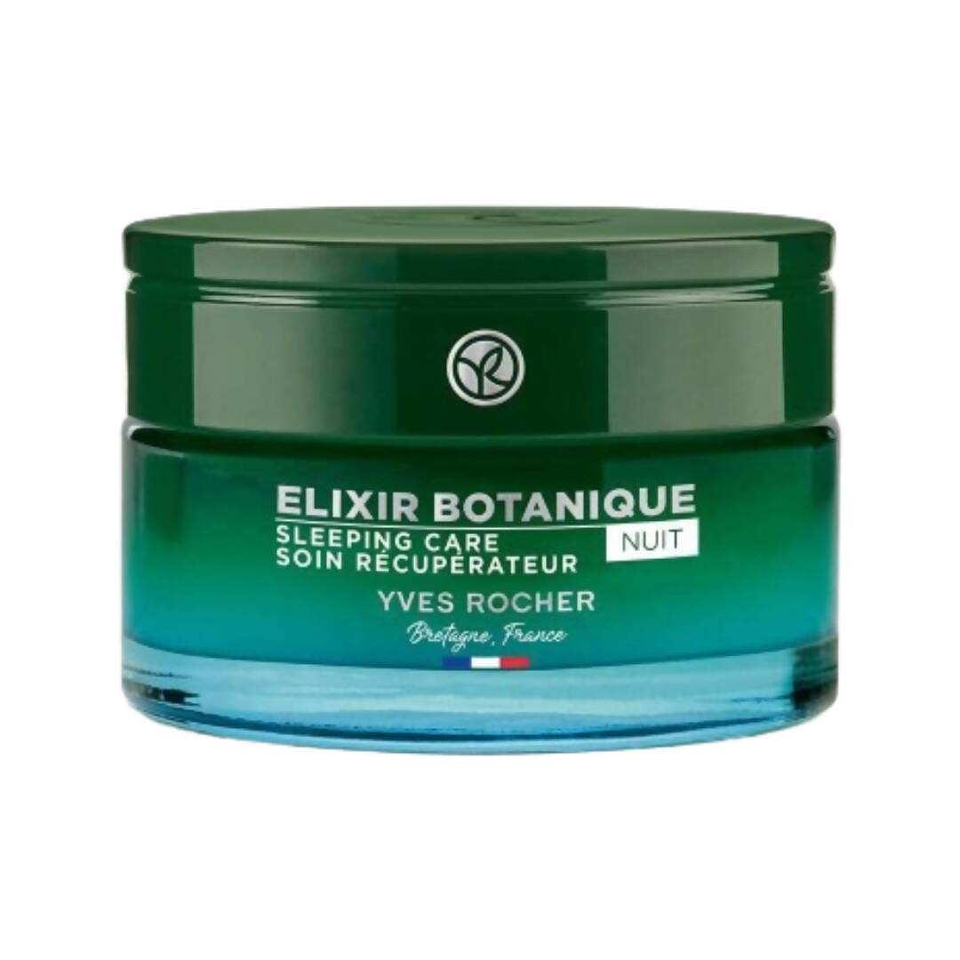 Yves Rocher Elixir Botanique skincare jar on a white background