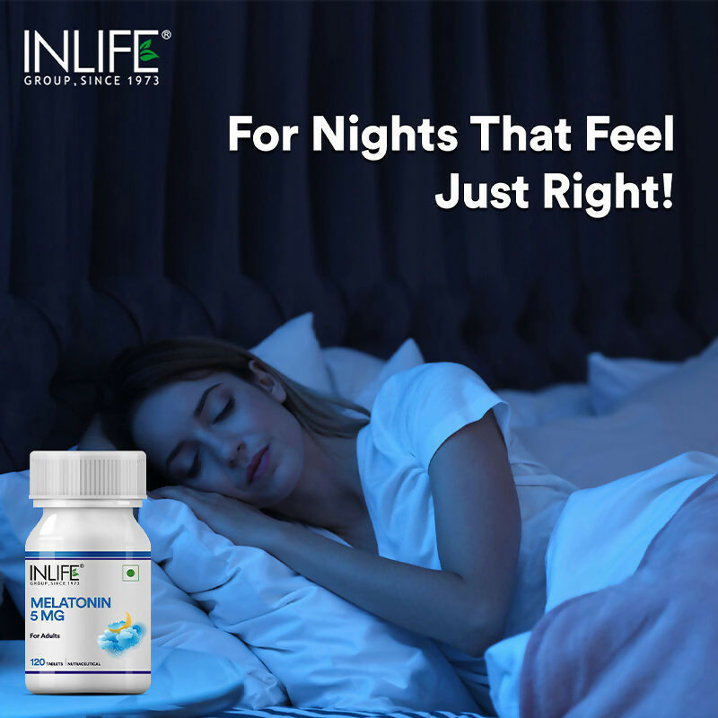 Inlife Melatonin 5mg Tablets to Promotes Sleep and Relaxation