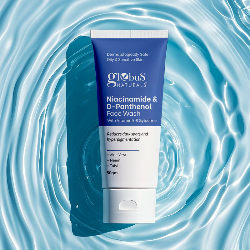 Globus Naturals Niacinamide & D-Panthenol Face Wash with Vitamin E & Glycerine