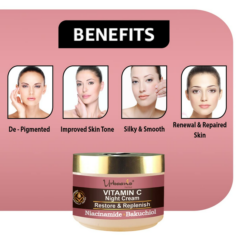 Urbaano Herbal Vitamin C Night Cream Glow