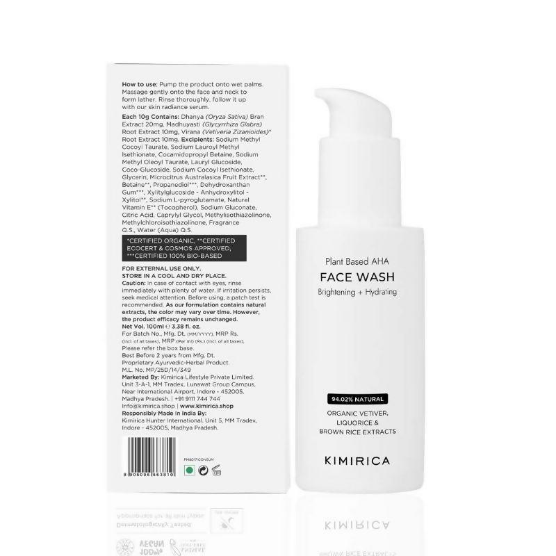 Kimirica Brightening + Hydrating Face Wash